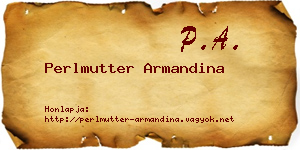 Perlmutter Armandina névjegykártya